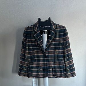Club Monaco Dark Plaid Blazer